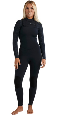 2025 Roxy Womens Swell Natural 5/4mm Chest Zip Wetsuit 26BW213510 - Animal Print
